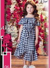 Latest Fancy Exclusive Fancy Frock Westen Style Poli Rayon Kids Wear Collcetion A06